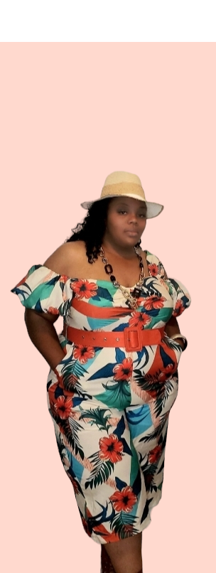 Tropical Sunset Jumpsuit (Plus Size Tropical One Shoulder Jumpsuit)