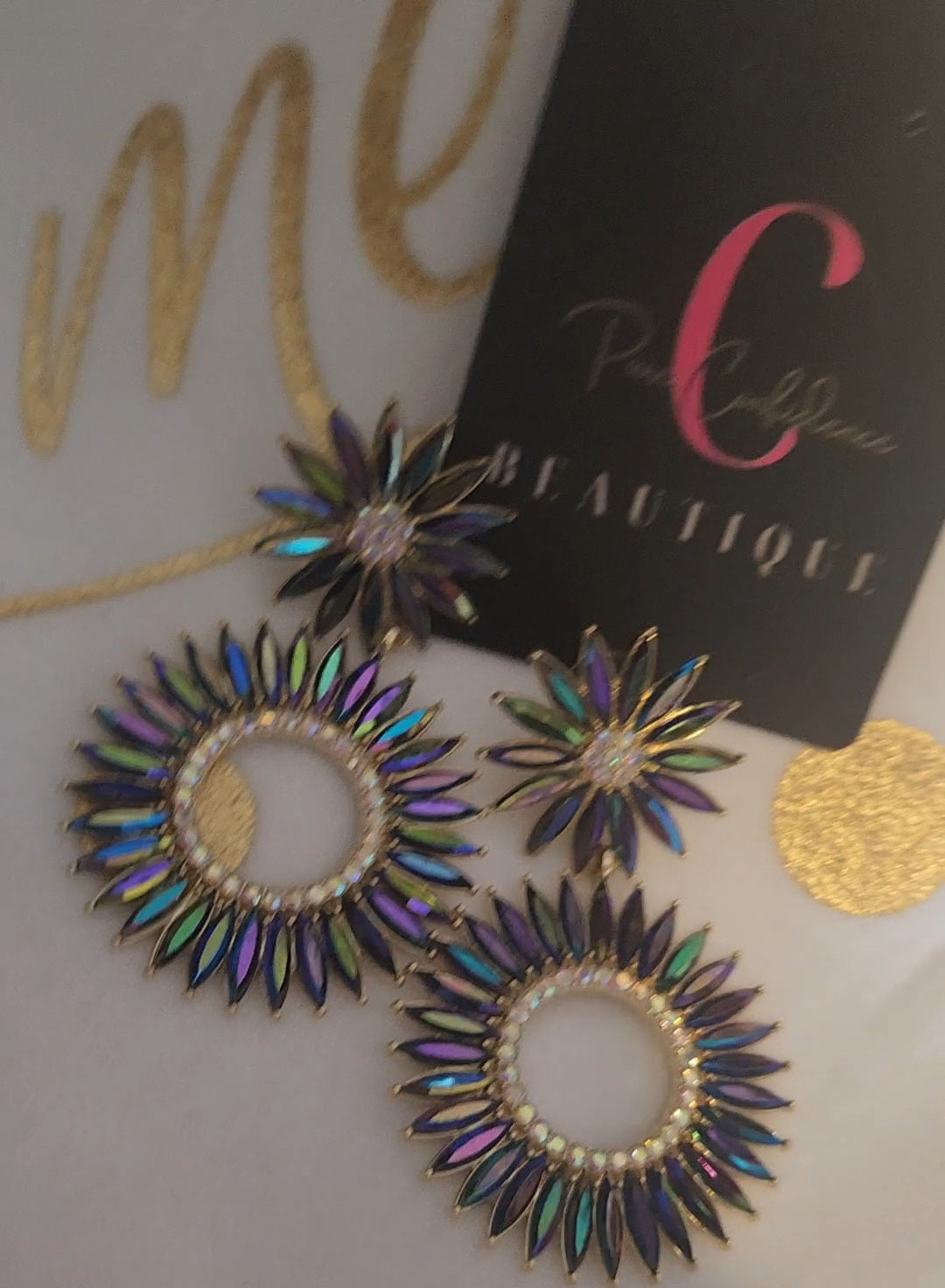 Crystal Chic Starburst Earrings