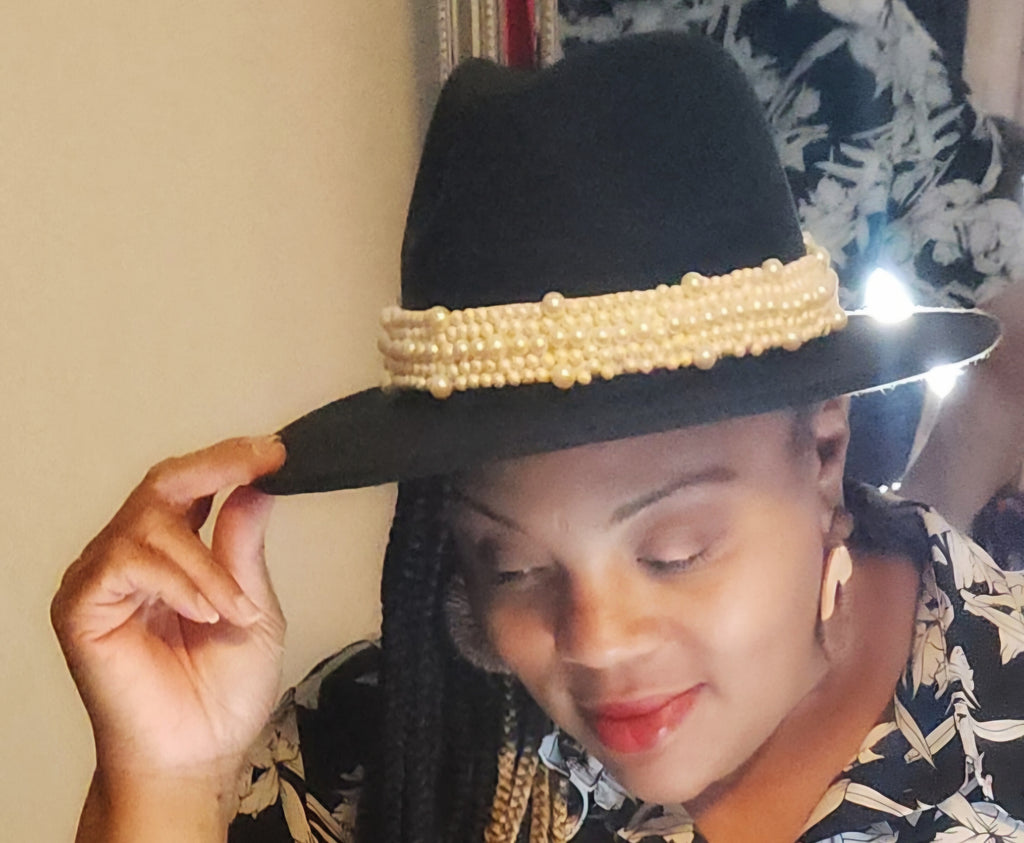 Black Pearl Fedora Hat