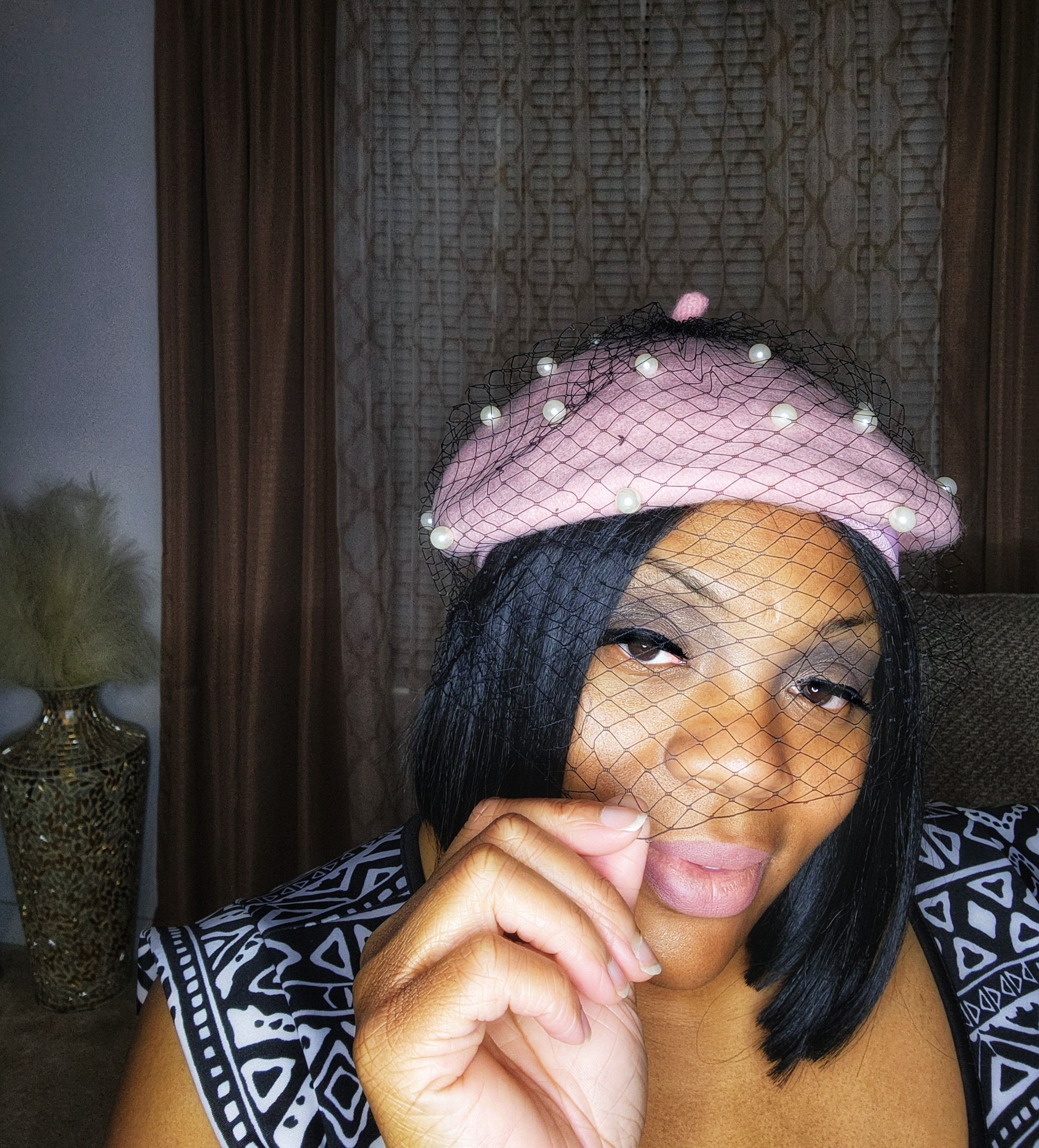 Fishnet Beret Hat