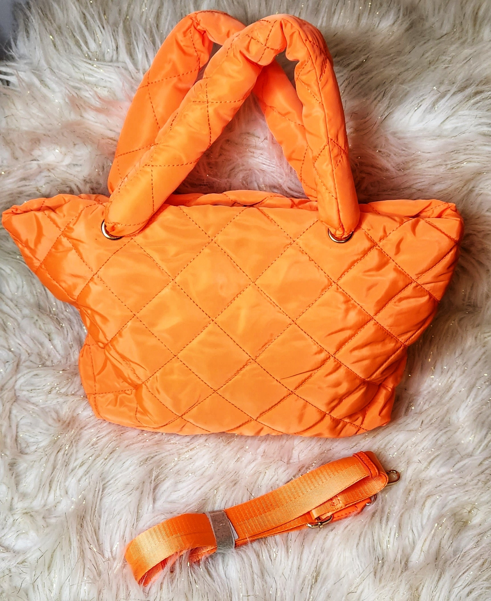 Highlighter Handbag (Neon Orange)